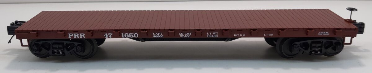 MTH 20-98515 O Pennsylvania 50-Ton 41'' Wood Flat Car #471650
