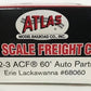 Atlas 1652-3 HO Scale Erie Lackawanna ACF 60' Auto Parts Car #68060 LN/Box