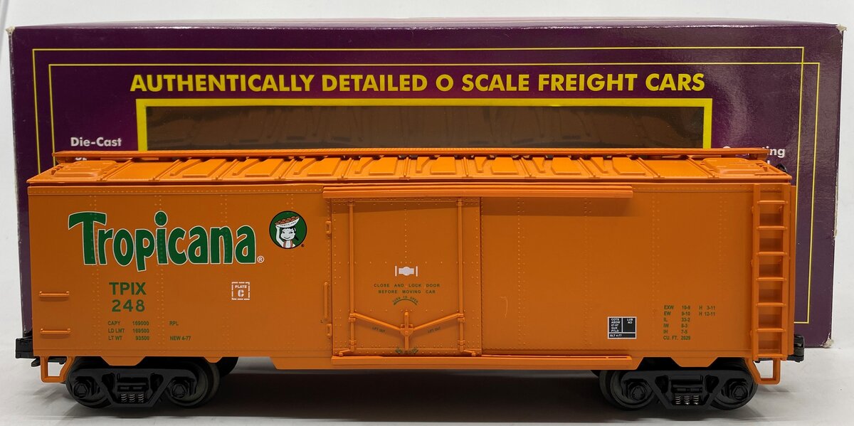 MTH 20-94016 O Tropicana Reefer Car #248 LN/Box