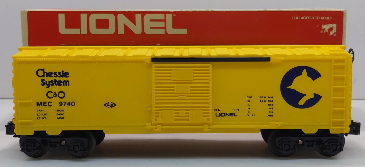 Lionel 6-9740 O Gauge Chesapeake & Ohio/Chessie System Box Car LN/Box