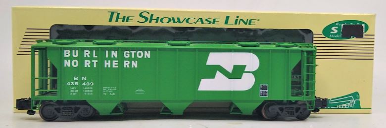 S-Helper 00397 S Scale Burlington Northern PS-2 3-Bay Hopper Car #435409 EX/Box