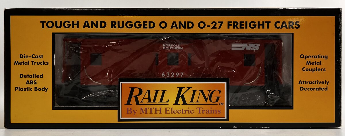 MTH 30-7711 O Gauge Norfolk Southern Bay Window Caboose #63297 LN/Box