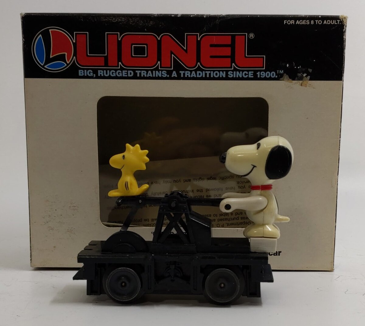 Lionel 6-18407 O Gauge Snoopy & Woodstock Operating Handcar EX/Box
