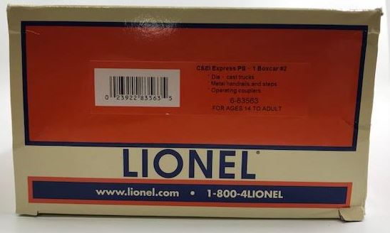 Lionel 6-83563 Chicago & Eastern Illinois PS-1 Express Boxcar #2