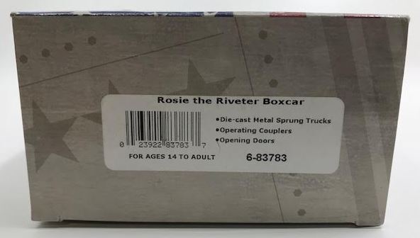 Lionel 6-83783 O Gauge USA Rosie the Riveter Boxcar LN/Box