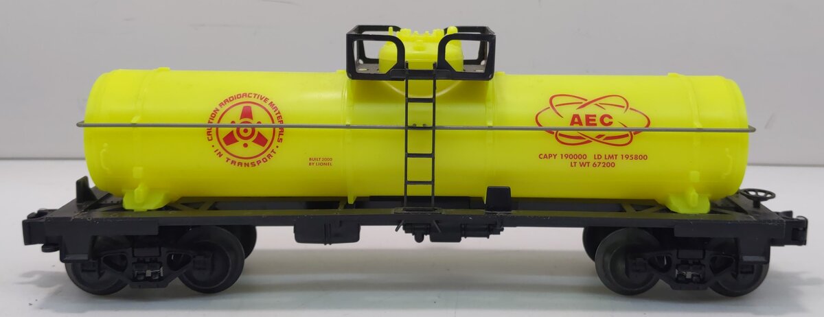 Lionel 6-26102 O Gauge AEC Glow in the Dark Single Dome Tank Car LN/Box