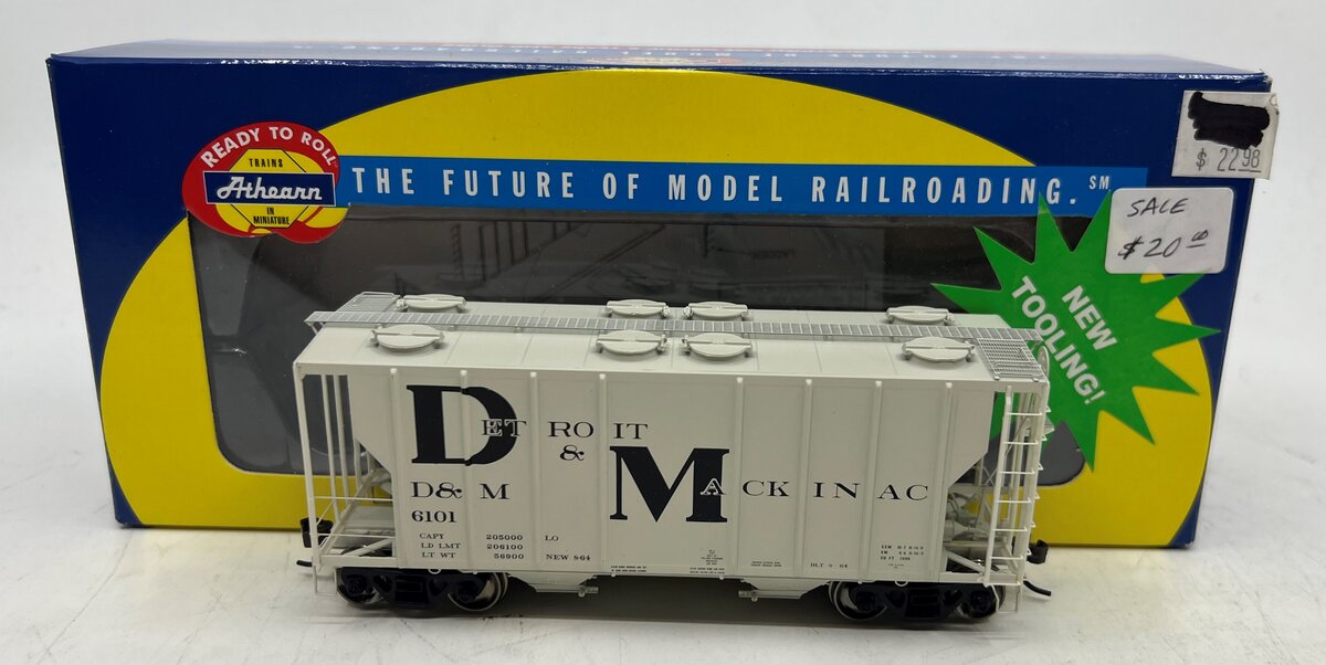 Athearn 95507 HO Detroit & Mackinac PS 2600 Covered Hopper #6101 LN/Box
