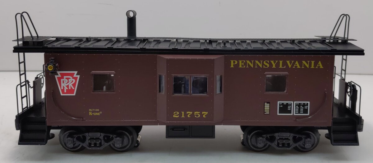 K-Line K612-1891 Pennsylvania Bay Window Caboose with Smoke LN/Box