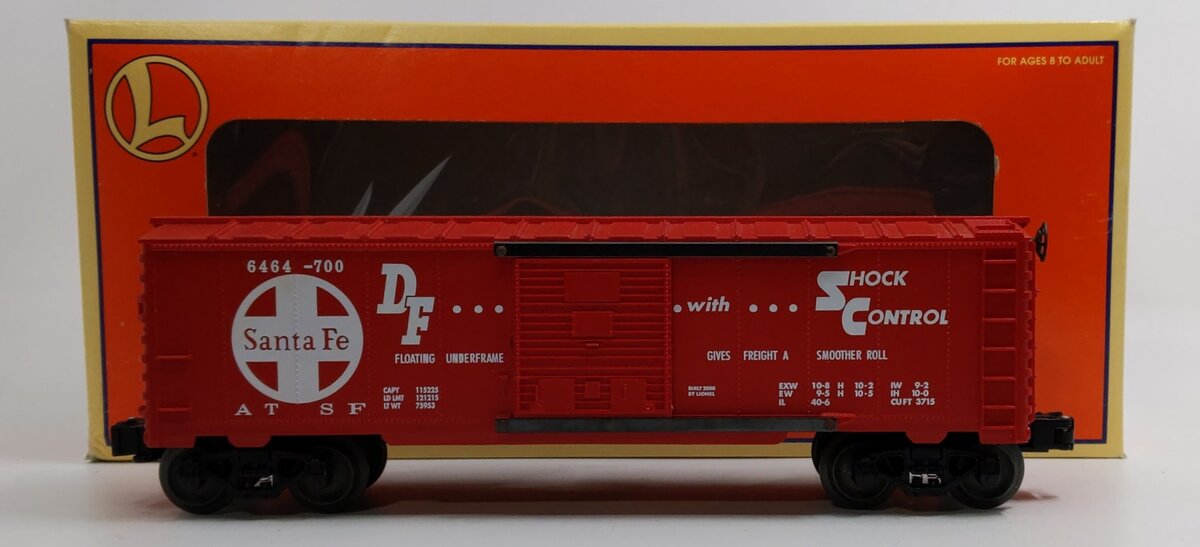 Lionel 6-29291 O Gauge AT&SF Shock Control Boxcar #6464-700 LN/Box