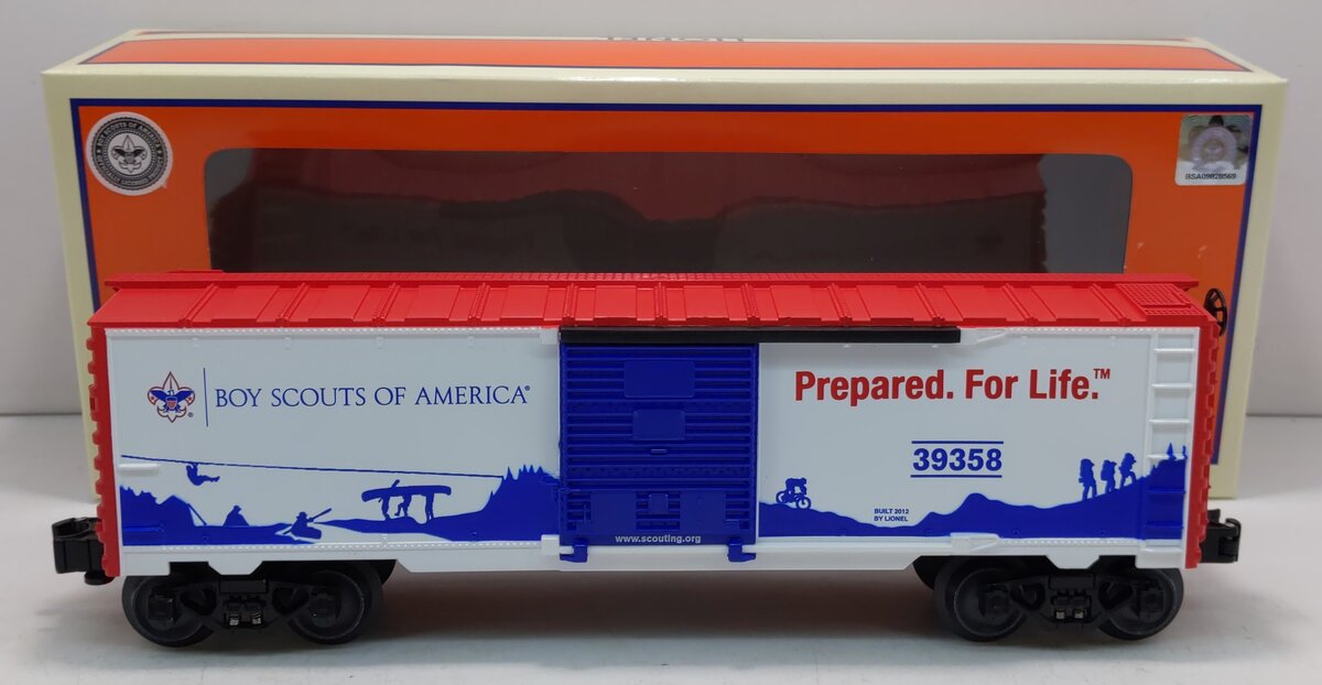 Lionel 6-39358 O Gauge Boy Scouts Prepared for Life Boxcar LN/Box