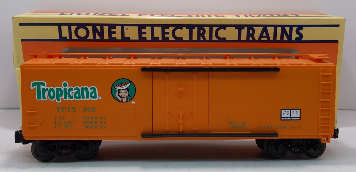 Lionel 6-17308 O Gauge Tropicana Standard Reefer #302 LN/Box