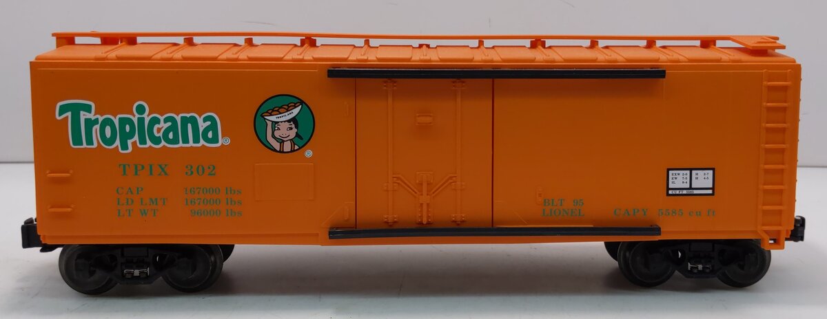 Lionel 6-17308 O Gauge Tropicana Standard Reefer #302 LN/Box