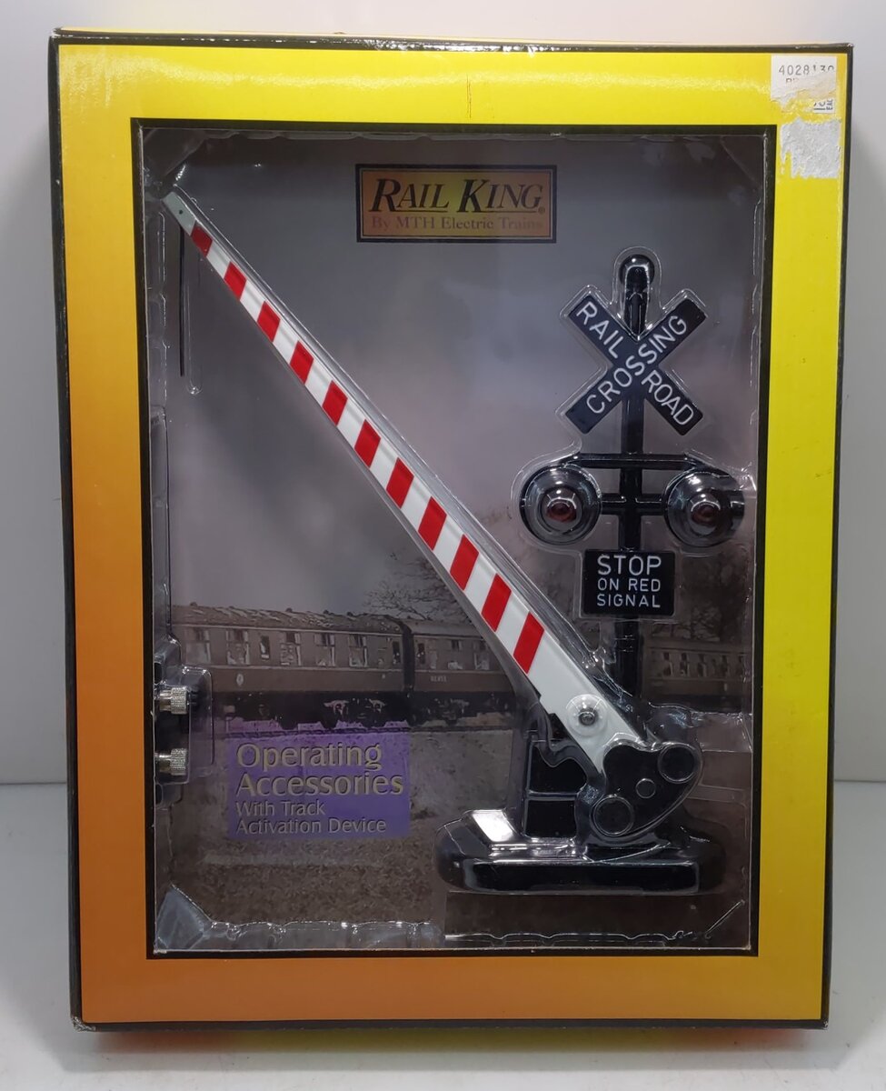 MTH 30-1073 O Gauge Highway Flasher/ Crossing Gate #262 LN/Box