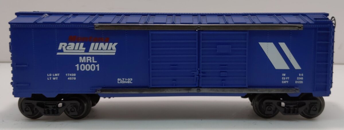 Lionel 6-19251 O Gauge Montana Rail Link Double Door Boxcar #1001 LN/Box