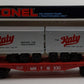 Lionel 6-16330 O Gauge Missouri, Kansas & Texas Flatcar w/ Trailers NIB