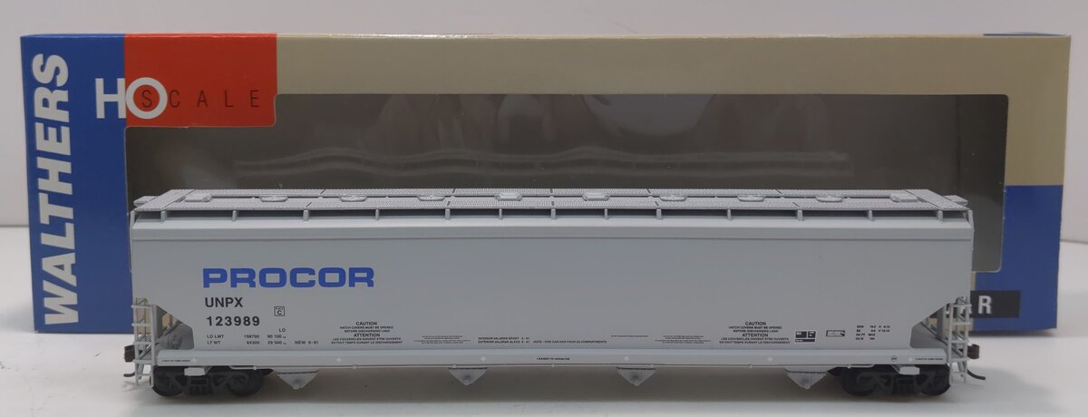 Walthers 932-7157 HO Scale Procor National 6200 Plastic Hopper #123989 LN/Box