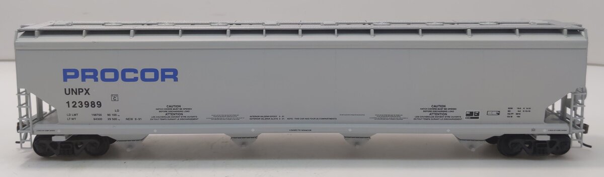 Walthers 932-7157 HO Scale Procor National 6200 Plastic Hopper #123989 LN/Box