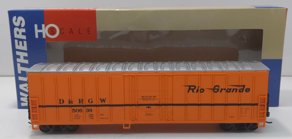 Walthers 932-3602 HO Scale D&RGW Exterior Post Box Car #50638 LN/Box