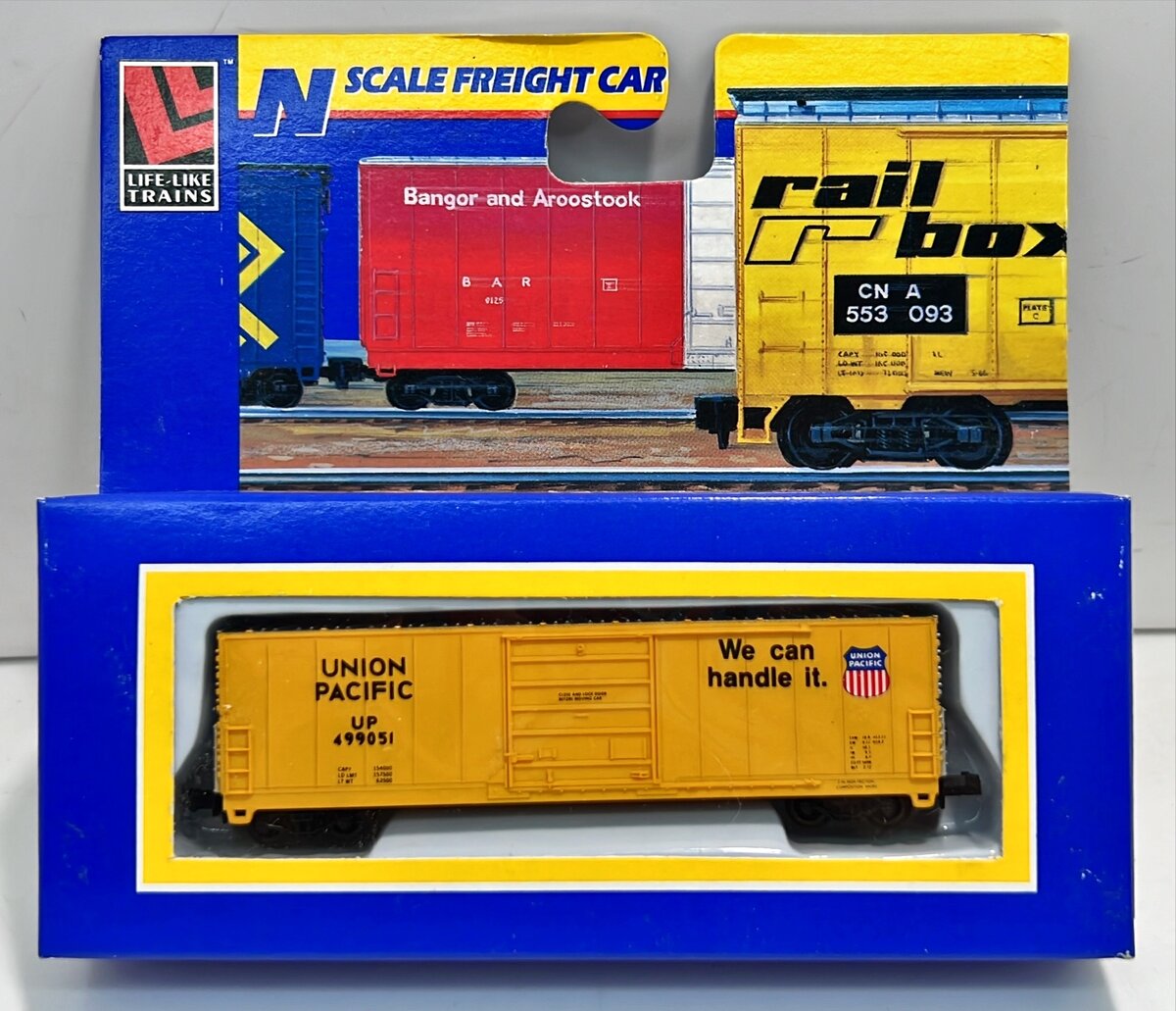 Life Like 7730 N Scale Union Pacific Evans 5277 50' Boxcar #499051