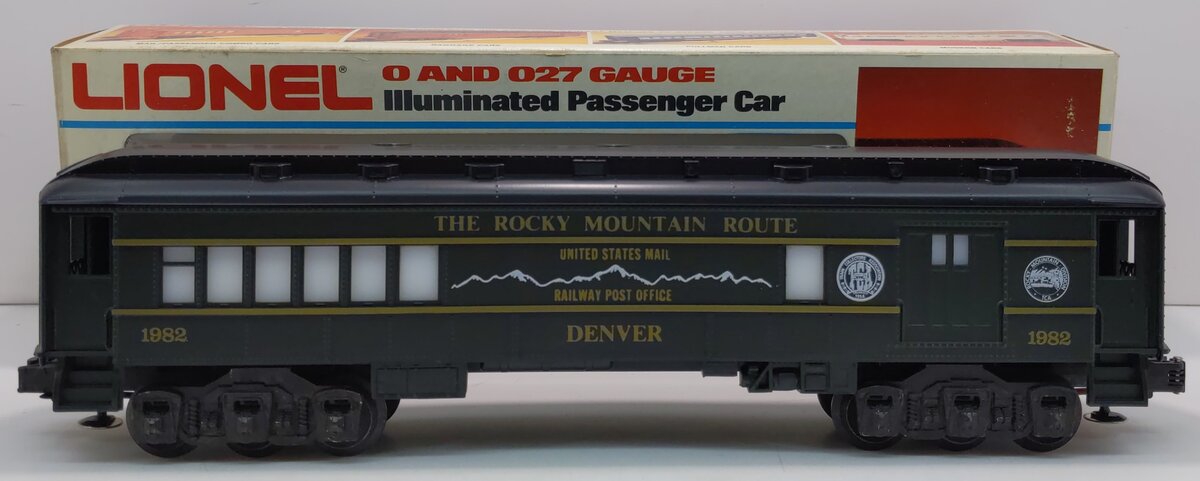 Lionel 6-7205 O Gauge TCA 1982 The Rocky Mountain Route 'Denver' Combination Car LN/Box