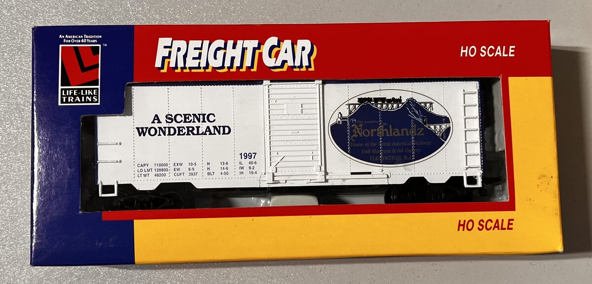 Life Like 8584 HO Scale Northlandz 40' Box Car #1997 LN/Box