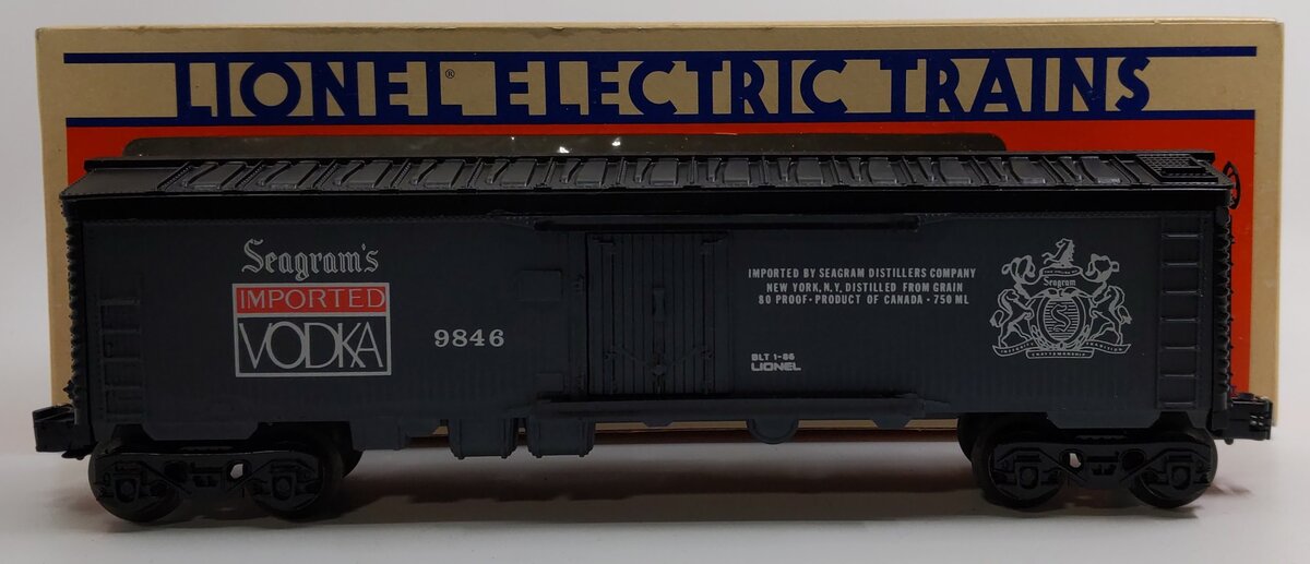 Lionel 6-9846 O Gauge Seagram's Vodka Billboard Reefer LN/Box