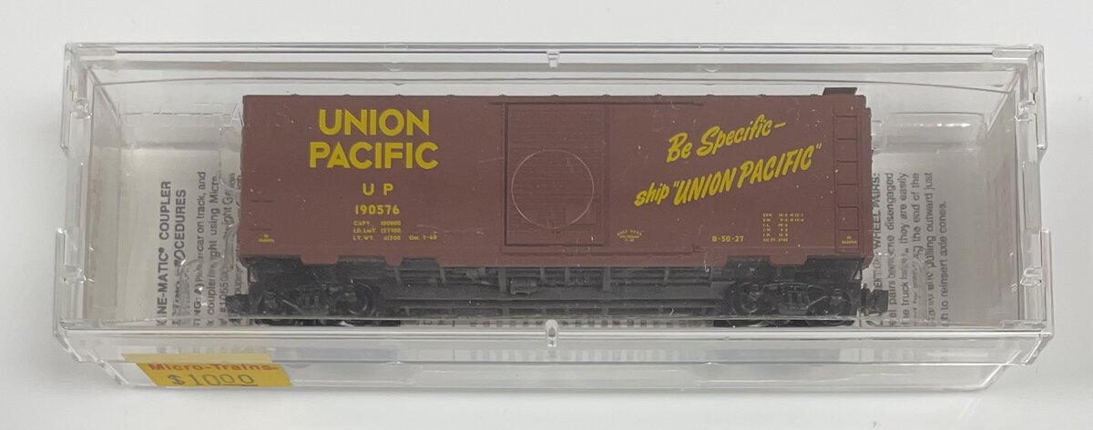 Micro-Trains 02000070 N Union Pacific 40' Standard Single Door Boxcar #190576 LN/Box