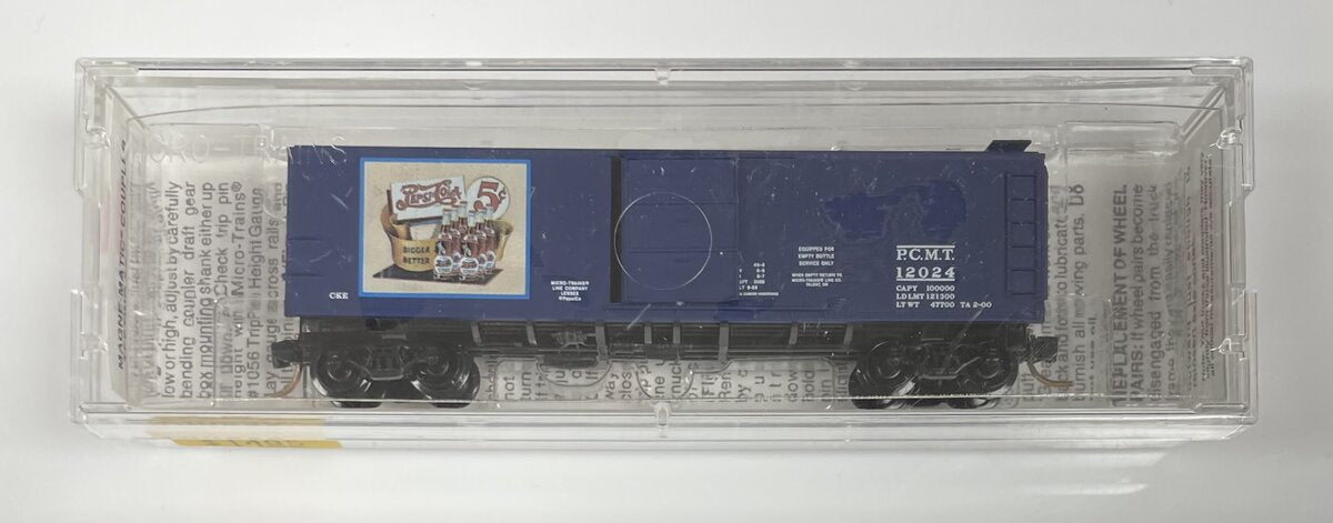 Micro-Trains 12000220 N Pepsi-Cola 40' Flat Panel Roof Single Door Boxcar #12024