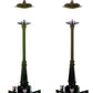MTH 30-1026 O #56 Green Classic Lamp Set (Pack of 2)