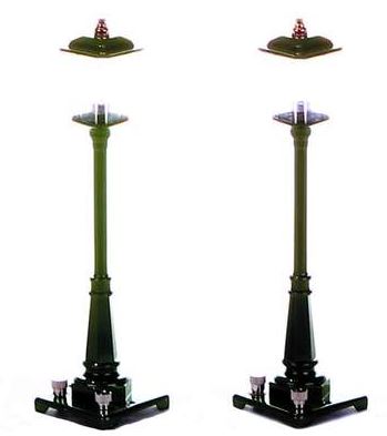 MTH 30-1026 O #56 Green Classic Lamp Set (Pack of 2)