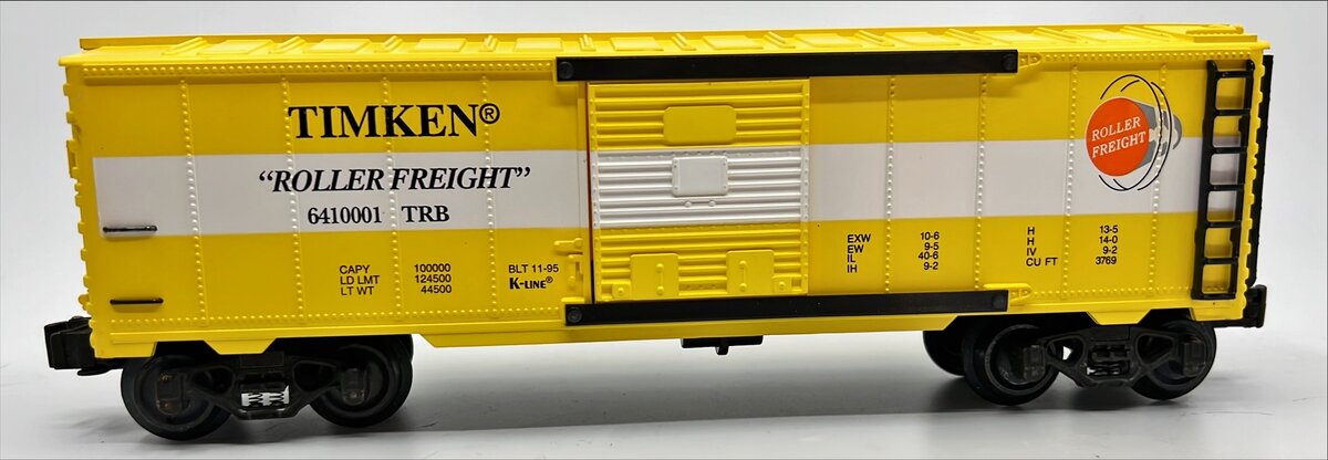 K-Line K641-0001 O Gauge Timken® Classic Boxcar LN/Box
