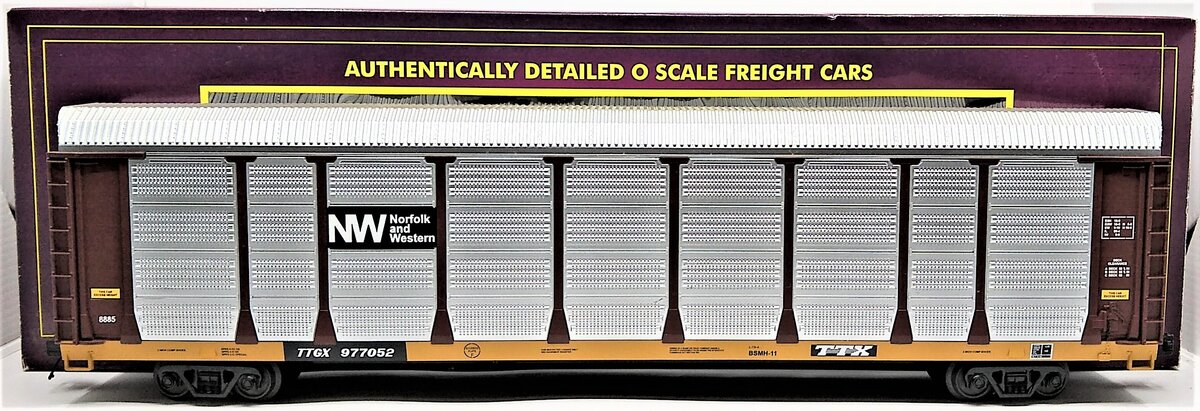 MTH 20-98878 Norfolk & Western Auto Carrier #977052 LN/Box