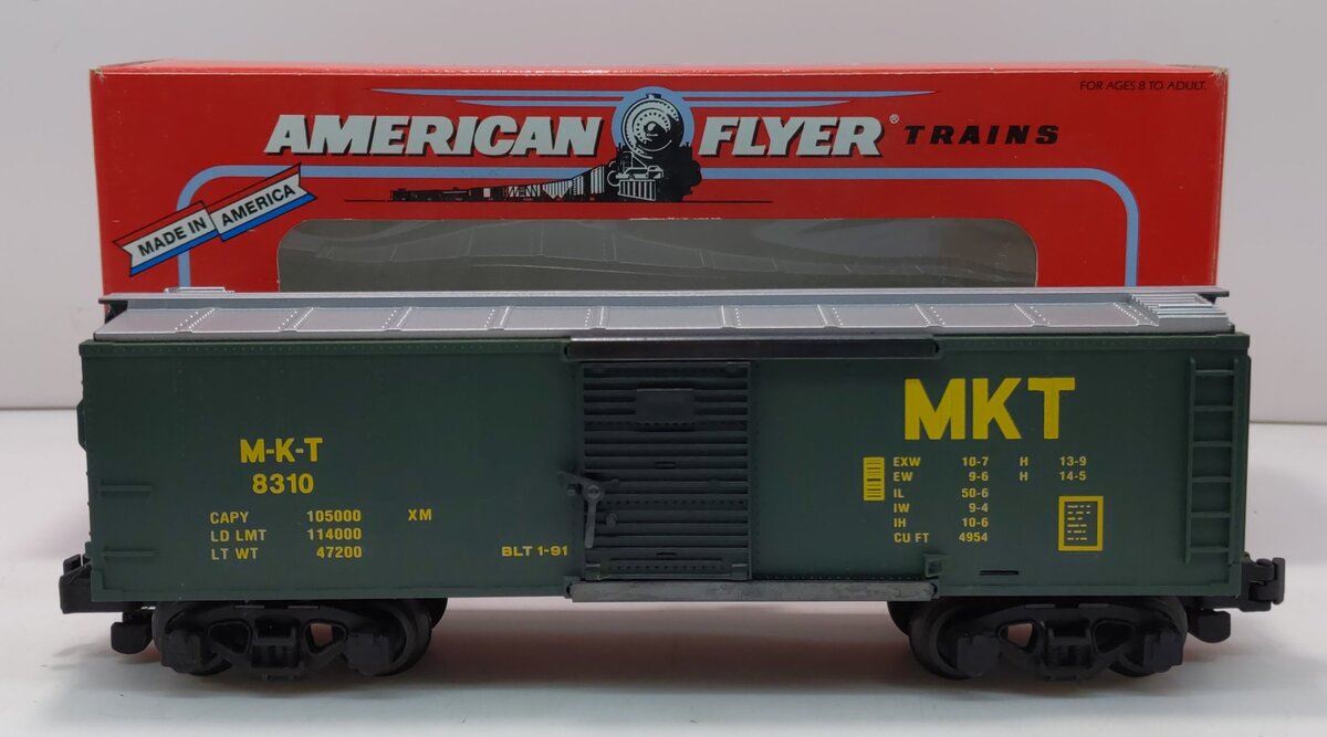 American Flyer 6-48310 S Gauge Missouri, Kansas & Texas Boxcar #8310 LN/Box