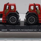 American Flyer 6-48509 S AF Equipment Co. Flatcar w/ Die-Cast Farm Tractors LN/Box
