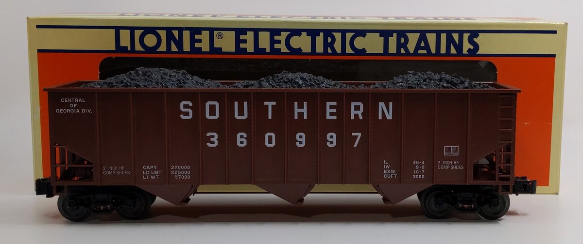 Lionel 52127 O Gauge TCA Tenth Anniversary Dixie Division Hopper #360997 VG/Box