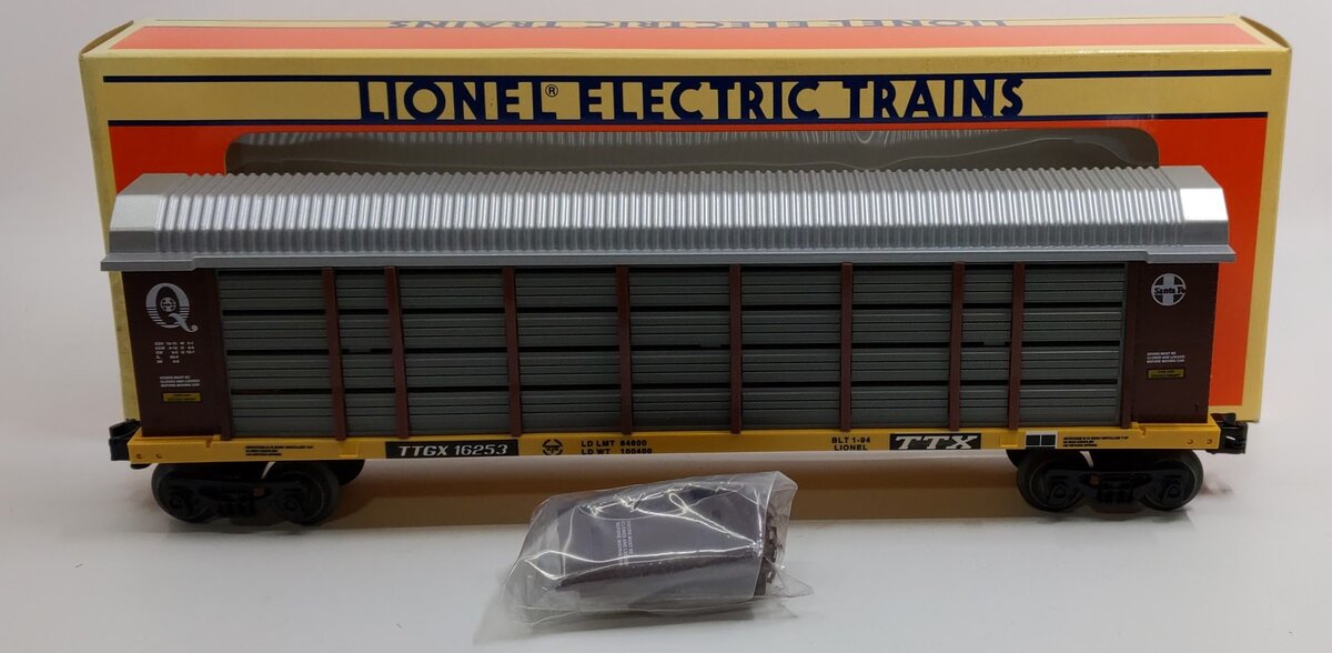 Lionel 6-16253 O Gauge Santa Fe Auto Carrier Car with Screens #16253 LN/Box