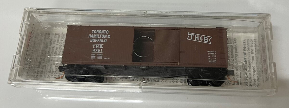 Micro-Trains 03900220 N TH&B 40'''' Double Wood Sheathed Boxcar #4761