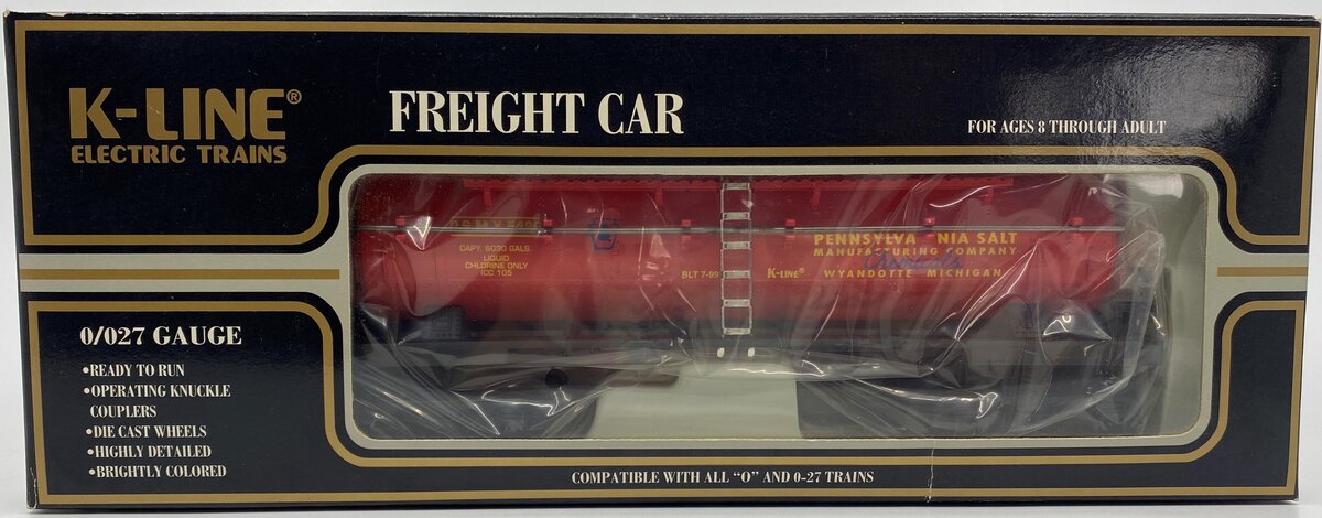 K-Line K5426 O Gauge Pennsylvania Salt Co. Triple Dome Tank Car