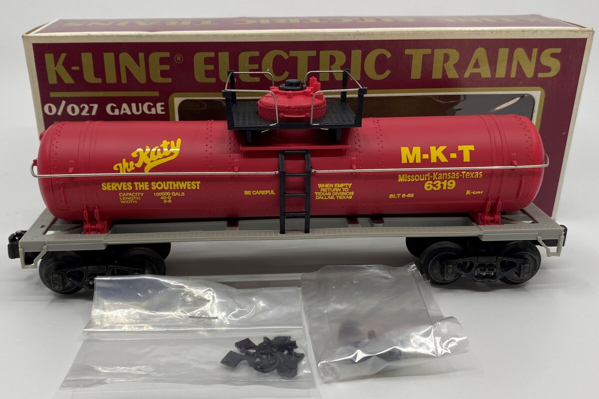K-Line K6319 O Gauge KATY Classic Single Dome Tank Car LN/Box