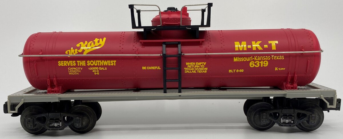 K-Line K6319 O Gauge KATY Classic Single Dome Tank Car LN/Box