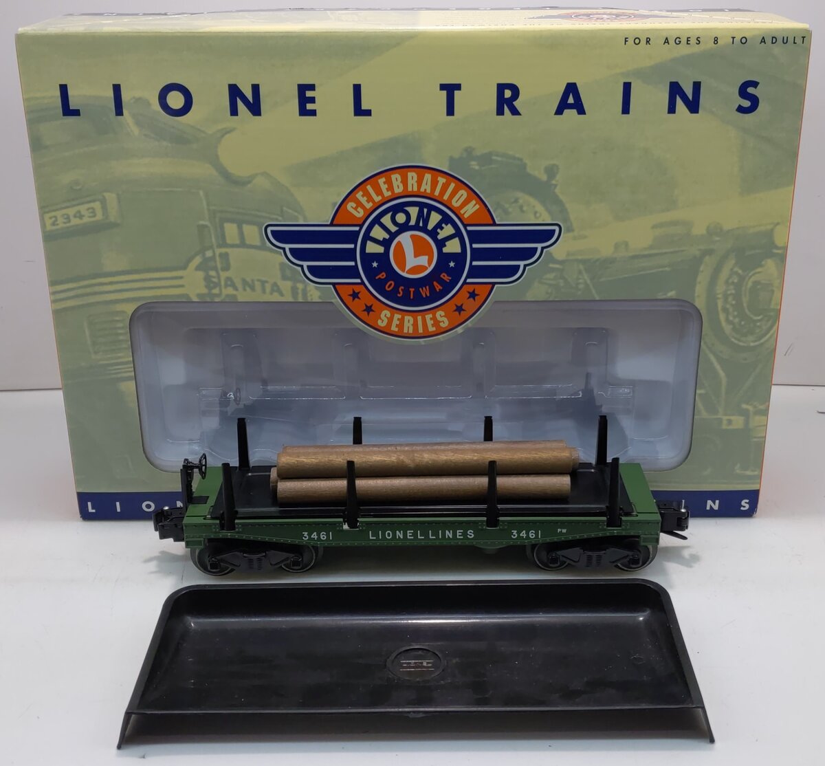 Lionel 6-36739 O Gauge PWC Lionel Lines Log Dump Car EX/Box