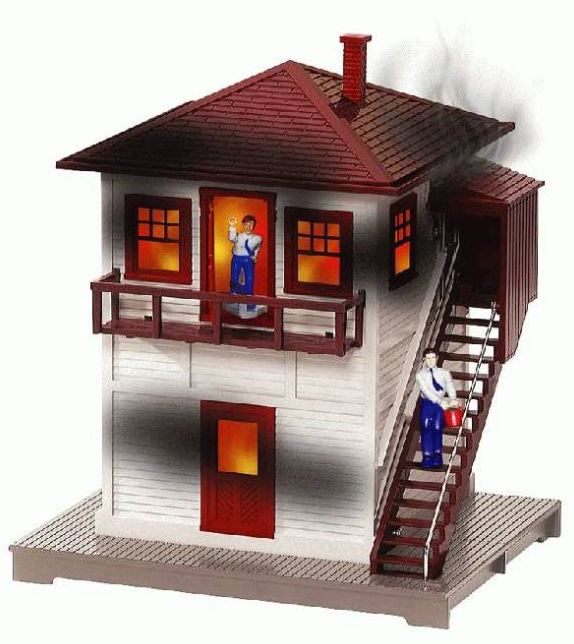 Lionel 6-14104 O Animated Burning Switch Tower LN/Box