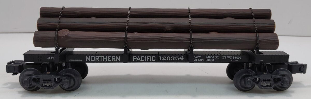 K-Line K663-1851 NP Die-Cast Skeleton Log Car w/6 Logs LN/Box