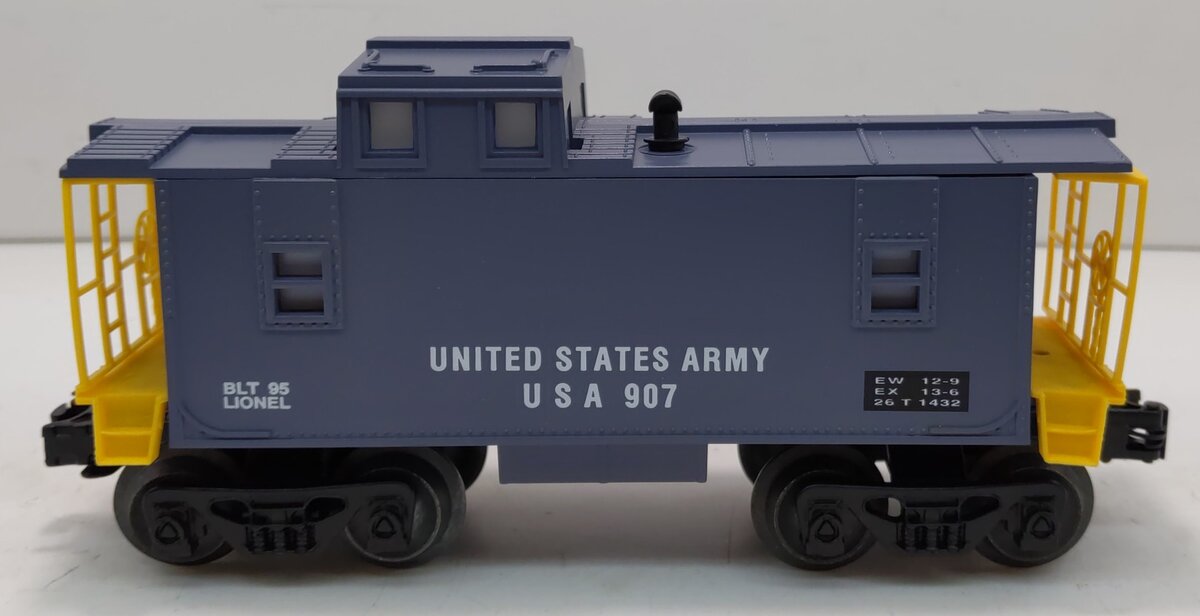 Lionel 6-16566 O Gauge United States Army Illuminated Caboose #907 LN/Box