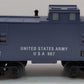 Lionel 6-16566 O Gauge United States Army Illuminated Caboose #907 LN/Box