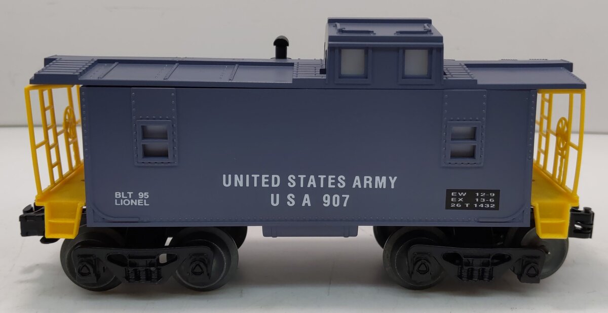 Lionel 6-16566 O Gauge United States Army Illuminated Caboose #907 LN/Box