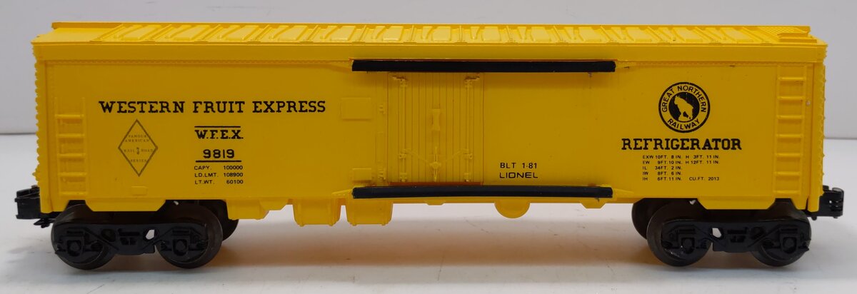 Lionel 6-9819 O Gauge Great Northern Western Fruit Express Reefer LN/Box