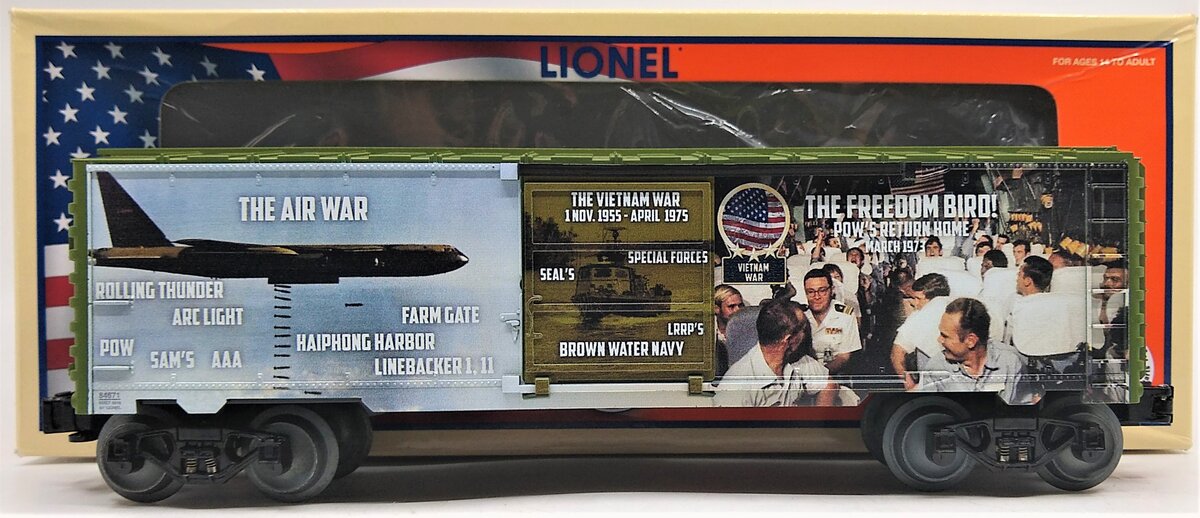 Lionel 6-84671 O USA Vietnam War Boxcar