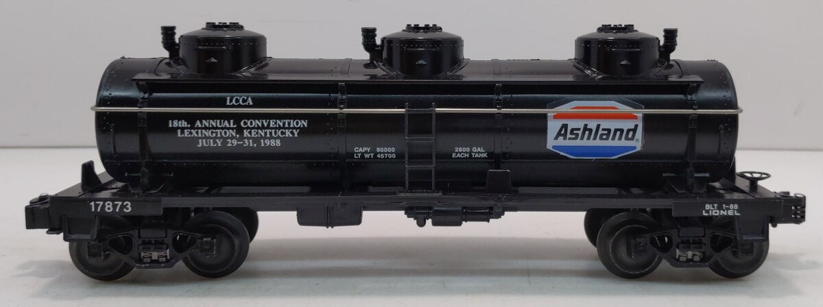 Lionel 6-17873 O Gauge LCCA 1988 Ashland Three-Dome Convention Tank Car
