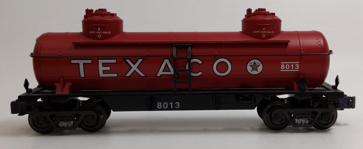 K-Line K635-8013 O Gauge Texaco Double Dome Tank Car #8013 LN/Box